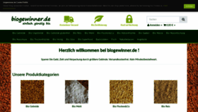 What Biogewinner.de website looked like in 2019 (4 years ago)