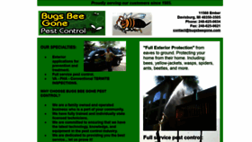 What Bugsbeegone.com website looked like in 2019 (4 years ago)