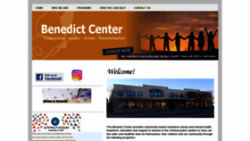What Benedictcenter.org website looked like in 2019 (4 years ago)