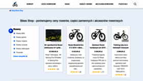 What Bikes-shop.pl website looked like in 2019 (4 years ago)