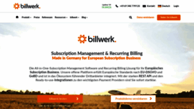 What Billwerk.com website looked like in 2019 (4 years ago)