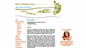 What Basicsofhealthyliving.com website looked like in 2019 (4 years ago)