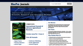 What Bluepenjournals.org website looked like in 2019 (4 years ago)