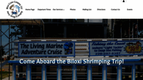 What Biloxishrimpingtrip.com website looked like in 2019 (4 years ago)