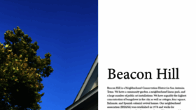 What Beaconhillsanantonio.org website looked like in 2019 (4 years ago)