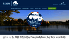 What Balloonsoverbend.com website looked like in 2019 (4 years ago)