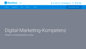 What Blueglass.ch website looked like in 2019 (4 years ago)