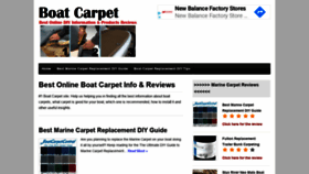 What Boatcarpet.org website looked like in 2019 (4 years ago)