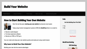 What Build-your-website.co.uk website looked like in 2019 (4 years ago)