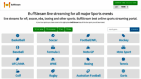 What Buffstream.stream website looked like in 2019 (5 years ago)