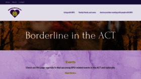 What Borderlineintheact.org.au website looked like in 2019 (4 years ago)