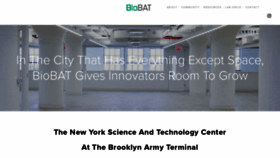 What Biobat.nyc website looked like in 2019 (4 years ago)