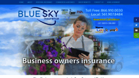 What Blueskyinsure.com website looked like in 2019 (4 years ago)