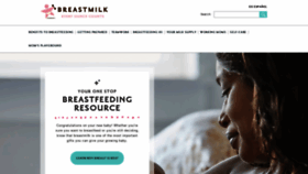 What Breastmilkcounts.com website looked like in 2019 (6 years ago)