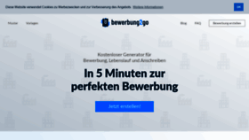 What Bewerbung2go.de website looked like in 2019 (4 years ago)