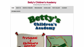 What Bettyschildrensacademy.com website looked like in 2019 (4 years ago)