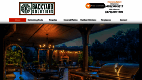 What Backyardsolutions.com website looked like in 2019 (4 years ago)