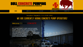 What Bullconcretepumping.com website looked like in 2019 (4 years ago)