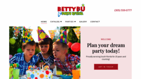What Bettybupartymiami.com website looked like in 2019 (5 years ago)