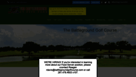 What Battlegroundgolfcourse.com website looked like in 2019 (4 years ago)