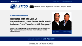 What Bizitss.com website looked like in 2019 (4 years ago)