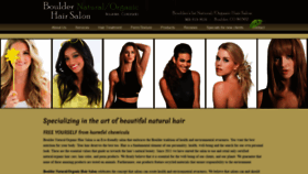 What Bouldernaturalhairsalon.com website looked like in 2019 (4 years ago)