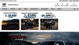 What Bentleycadillac.com website looked like in 2019 (4 years ago)