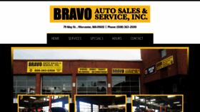 What Bravoautoworcester.com website looked like in 2019 (4 years ago)