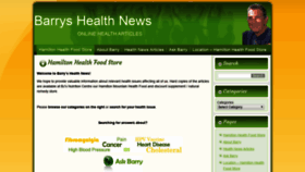 What Barryshealthnews.com website looked like in 2019 (4 years ago)