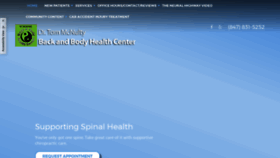What Backandbodyhealthcenter.com website looked like in 2019 (4 years ago)