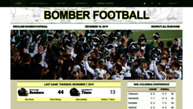 What Bomberfootball.org website looked like in 2019 (4 years ago)