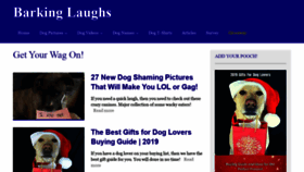 What Barkinglaughs.com website looked like in 2019 (4 years ago)