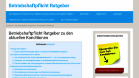 What Betriebshaftpflichtversicherungen-heute.de website looked like in 2019 (4 years ago)