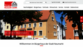 What Buergerhaus-neumarkt.de website looked like in 2019 (4 years ago)