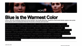 What Blueisthewarmestcolormovie.wordpress.com website looked like in 2019 (4 years ago)