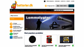 What Batterier.dk website looked like in 2019 (4 years ago)