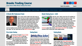What Brookstradingcourse.com website looked like in 2019 (4 years ago)