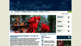 What Bergianska.se website looked like in 2019 (4 years ago)