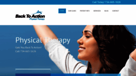 What Backtoactionclinic.com website looked like in 2019 (4 years ago)