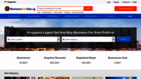 What Businessforsale.sg website looked like in 2019 (4 years ago)