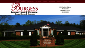 What Burgessfunerals.com website looked like in 2019 (4 years ago)