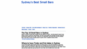 What Bestsmallbars.com website looked like in 2019 (4 years ago)