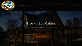 What Brockslogcabins.com website looked like in 2019 (4 years ago)