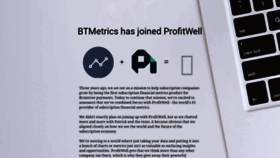 What Btmetrics.com website looked like in 2019 (4 years ago)