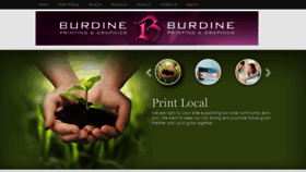 What Burdineprinting.com website looked like in 2019 (4 years ago)