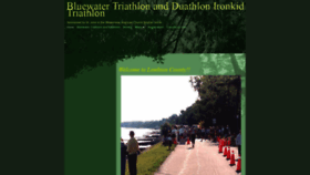 What Bluewatertriathlon.ca website looked like in 2019 (4 years ago)