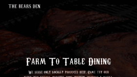 What Bearsdensteakhouse.com website looked like in 2019 (6 years ago)