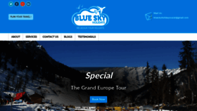 What Blueskyholidays.in website looked like in 2019 (4 years ago)