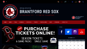 What Brantfordredsox.com website looked like in 2019 (4 years ago)
