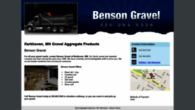 What Bensongravel.com website looked like in 2019 (4 years ago)